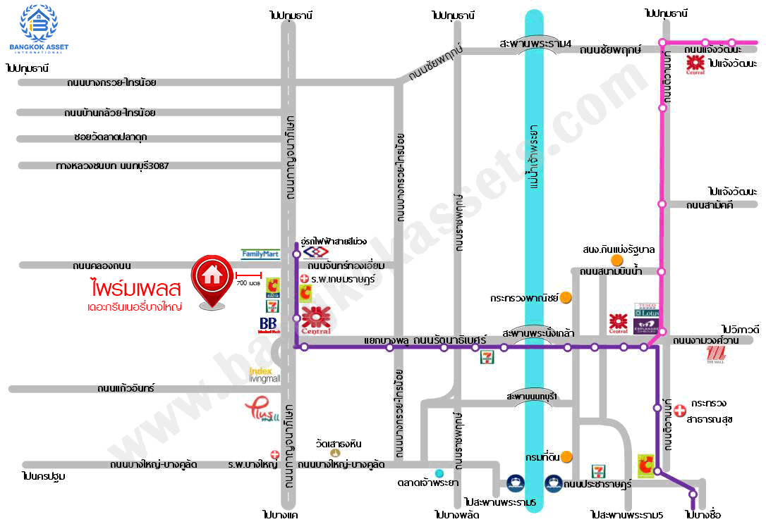ทาวน์เฮ้าส์มือสองนนทบุรี ม.ไพร์มเพลส เดอะกรีนเนอรี่บางใหญ่ กาญจนาภิเษก ทาวน์โฮมหลังมุม เนื้อที่ 32 ตร.ว. ฟังก์ชัน 3 ห้องนอน 3 ห้องน้ำ จอดรถได้ 2 คัน ทำเลดีเดินทางสะดวก เชื่อมต่อถนนกาญจนาภิเษก ใกล้เซ็นทรัลเวสต์เกต และรถไฟฟ้าสายสีม่วง "สถานีคลองบางไผ่"